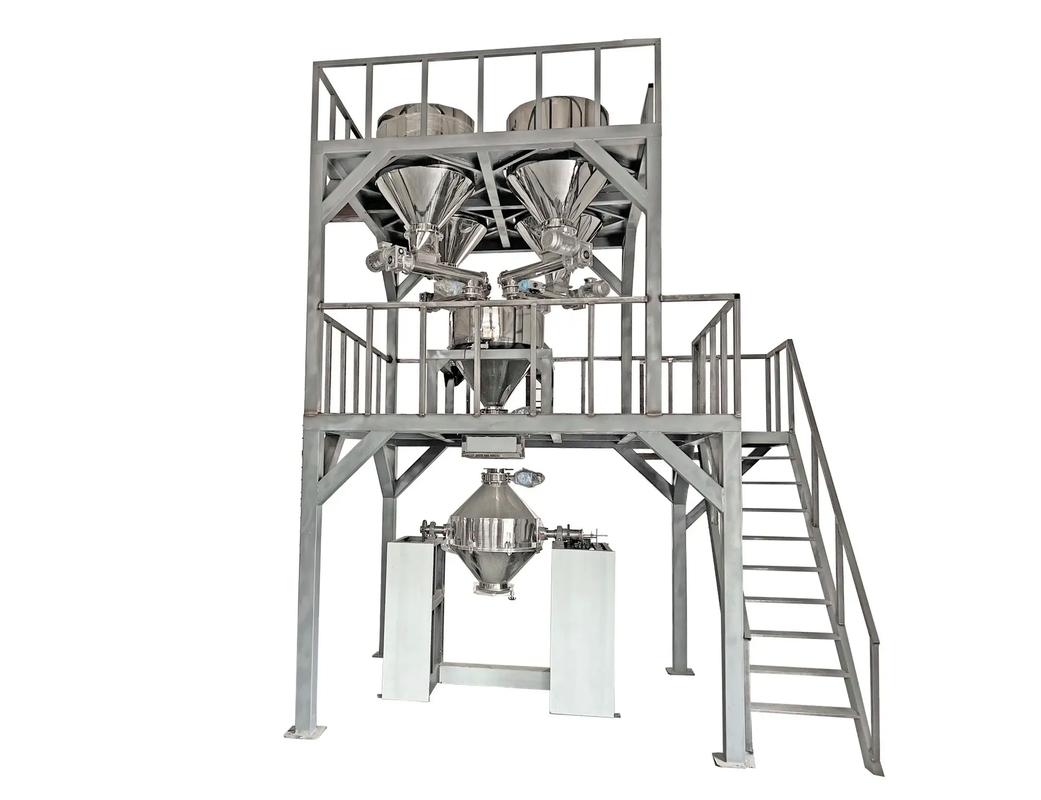 惠文机械预拌粉自动配料秤配套全自动混合机生产线 提升食品添加剂生产效率与精准度